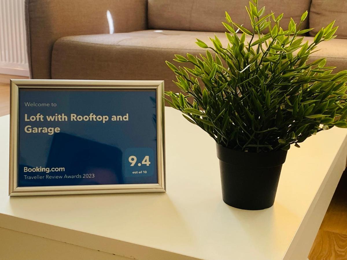 Loft With Rooftop And Free Parking In Garage Apartmán